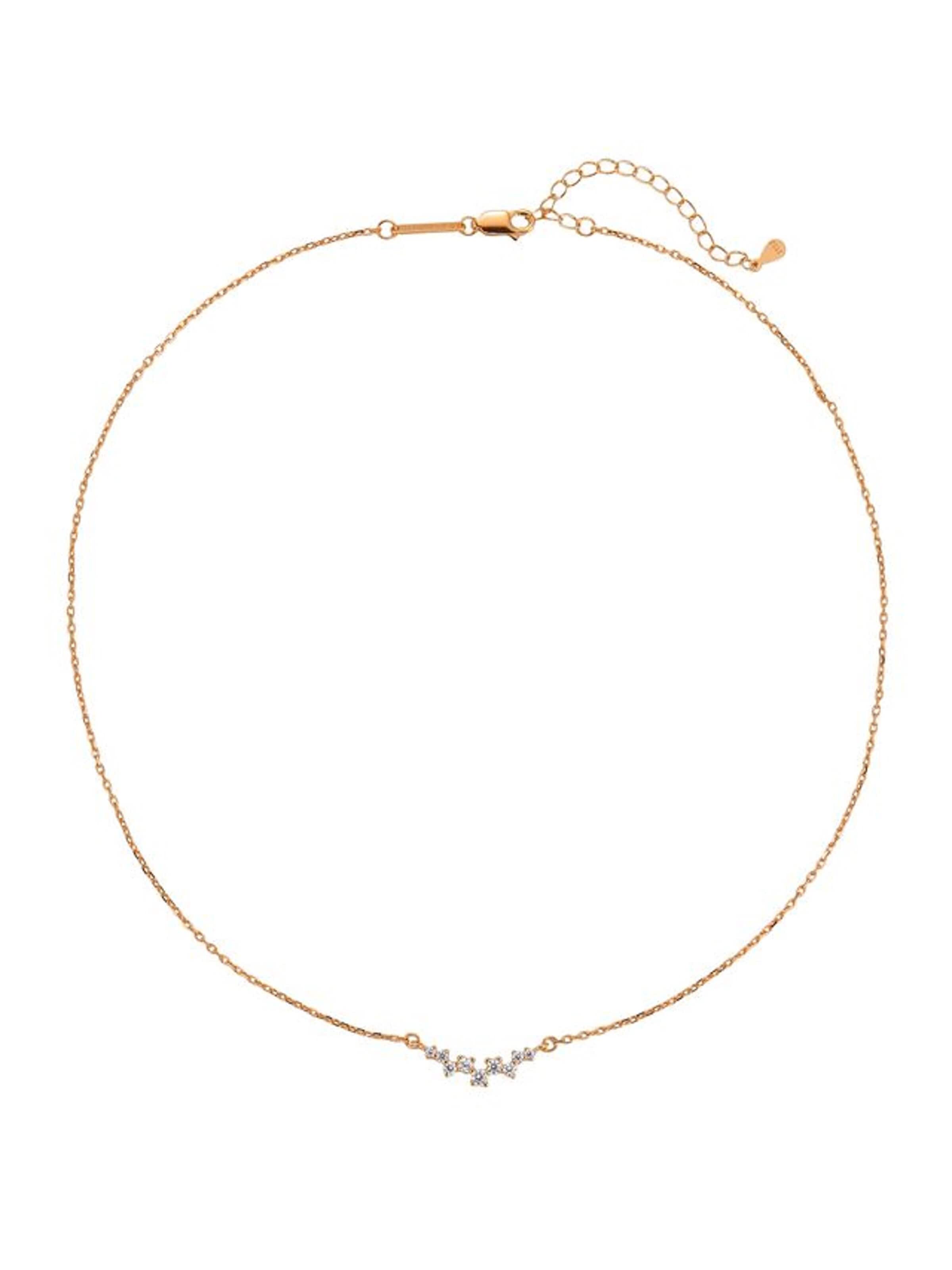 Hey Happiness - Cadena 'Lumi Line' en oro: frente
