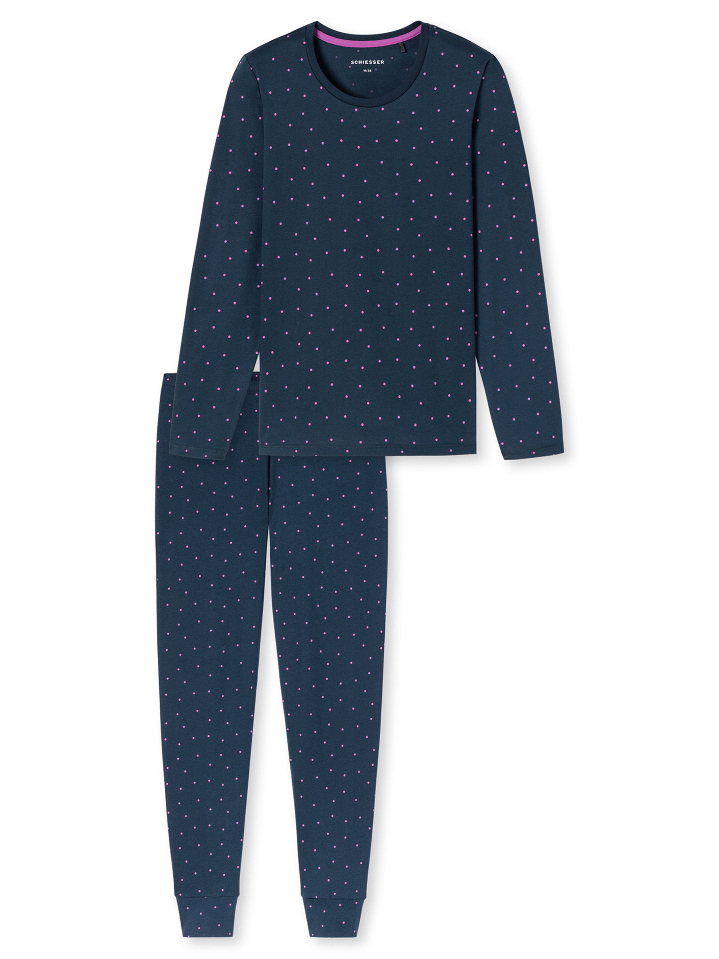 Pyjama ' Casual Essentials ' SCHIESSER en bleu : devant