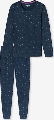 Pyjama ' Casual Essentials ' SCHIESSER en bleu : devant