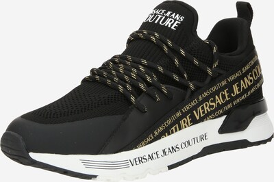 Versace Jeans Couture Спортни обувки Slip On 'DYNAMIC' в златистожълто / черно / бяло, Преглед на продукта