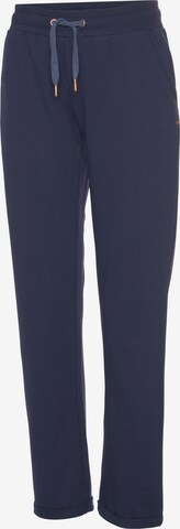 LASCANA Regular Broek in Blauw