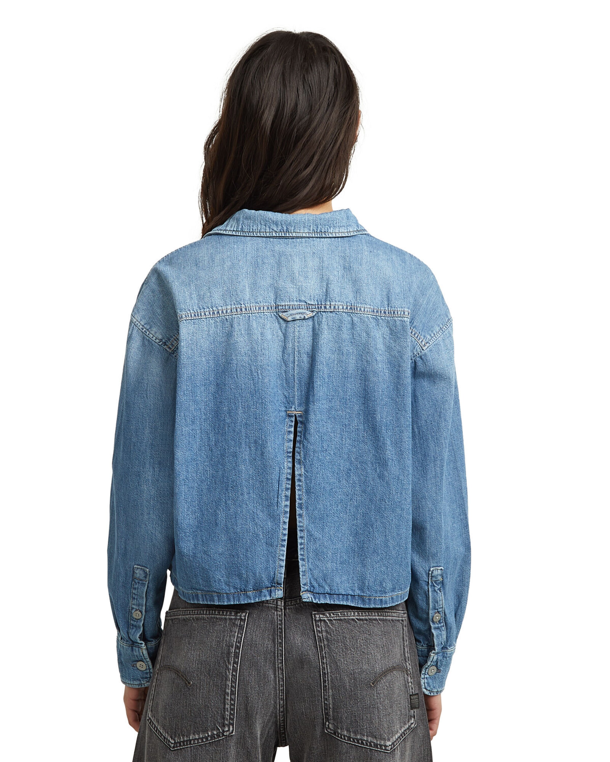 G-STAR Bluse 'Boxy Day' in Blau