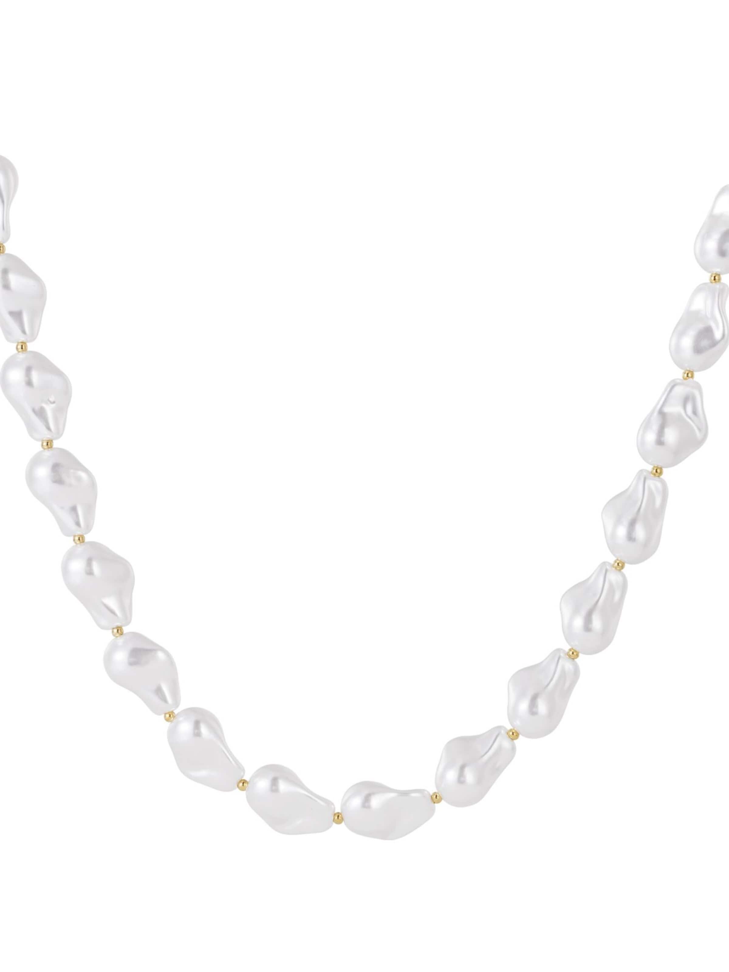 Cala Rose Ketting in Wit: voorkant