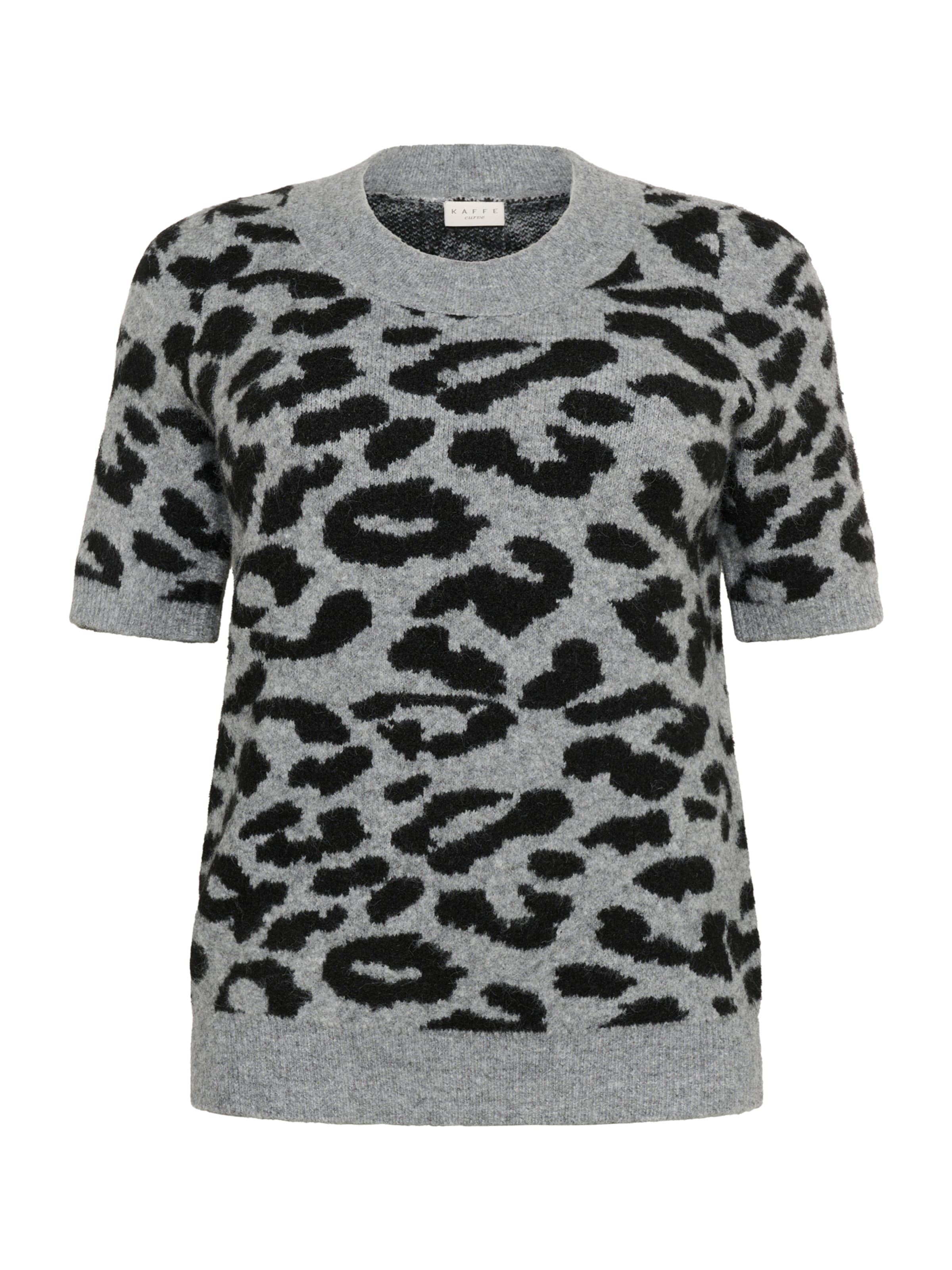 KAFFE CURVE Пуловер 'Sandia' в сиво: отпред