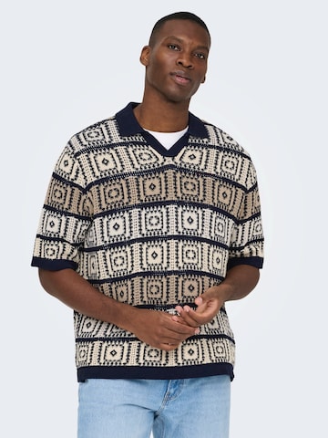 Only & Sons Sweater 'ONSBART' in Beige: front