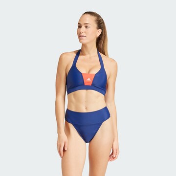 ADIDAS SPORTSWEAR Bustier Sportbikini in Blauw: voorkant