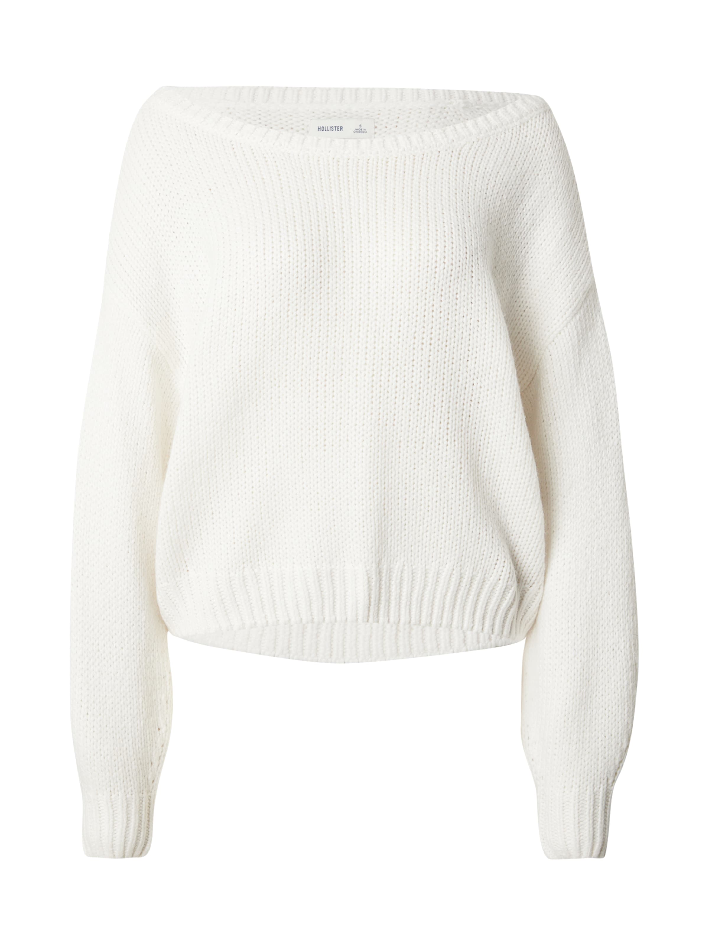 HOLLISTER Pull-over en blanc, Vue avec produit