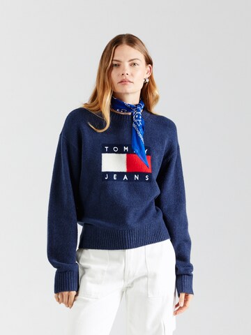 Tommy Jeans Sweater in Blue: front