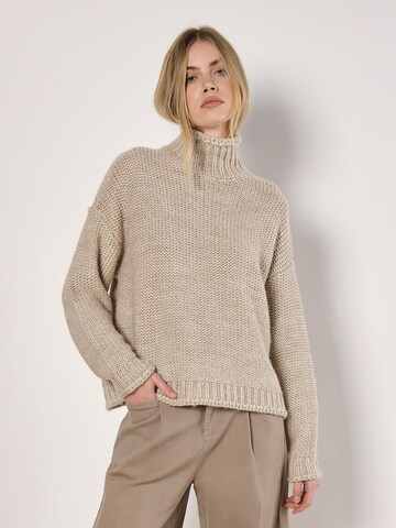 Apricot Oversized Chunky Knit Jumper ' ' in Grau: Vorderseite