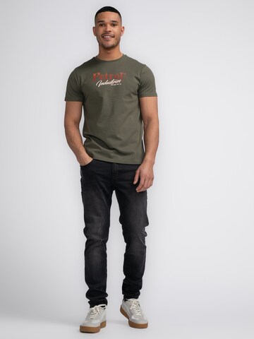 Petrol Industries Shirt 'Porcupine' in Groen: voorkant