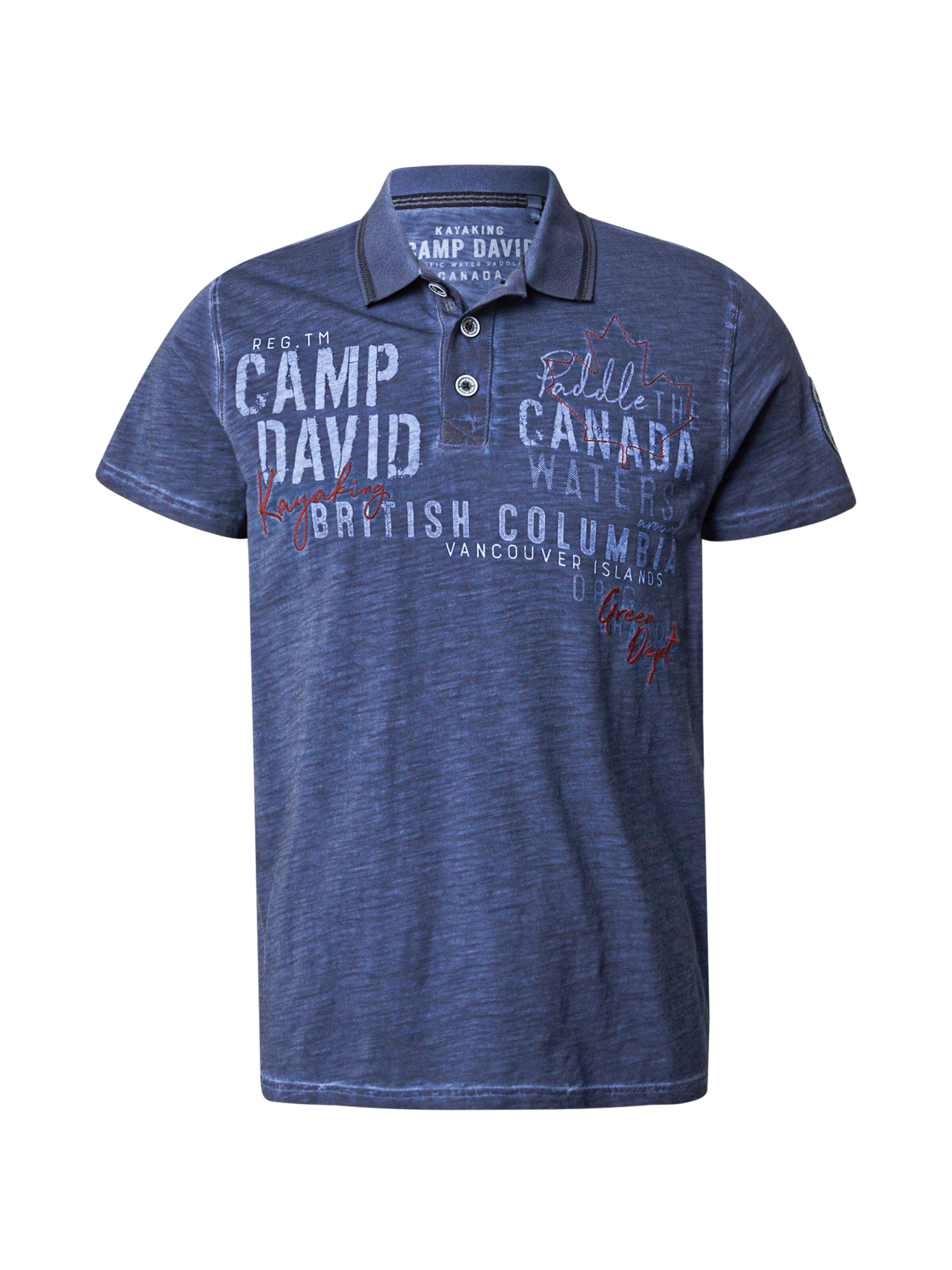 CAMP DAVID - Camiseta en azul: frente