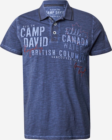 T-Shirt CAMP DAVID en bleu : devant