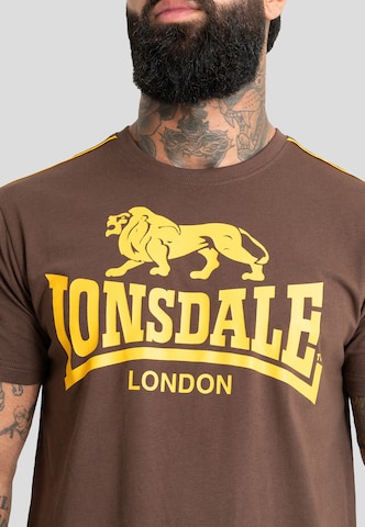 Lonsdale London Koszulka 'Ruislip' w kolorze brązowy
