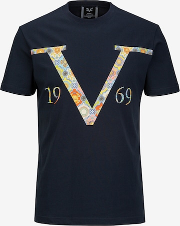 T-Shirt 'Rafael Baroque' 19V69 ITALIA en bleu : devant