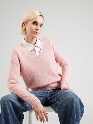 Pulover 'VISITA' de la Weekend Max Mara pe roz: față