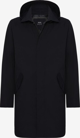 Boggi Milano Between-Seasons Coat in Blue: front