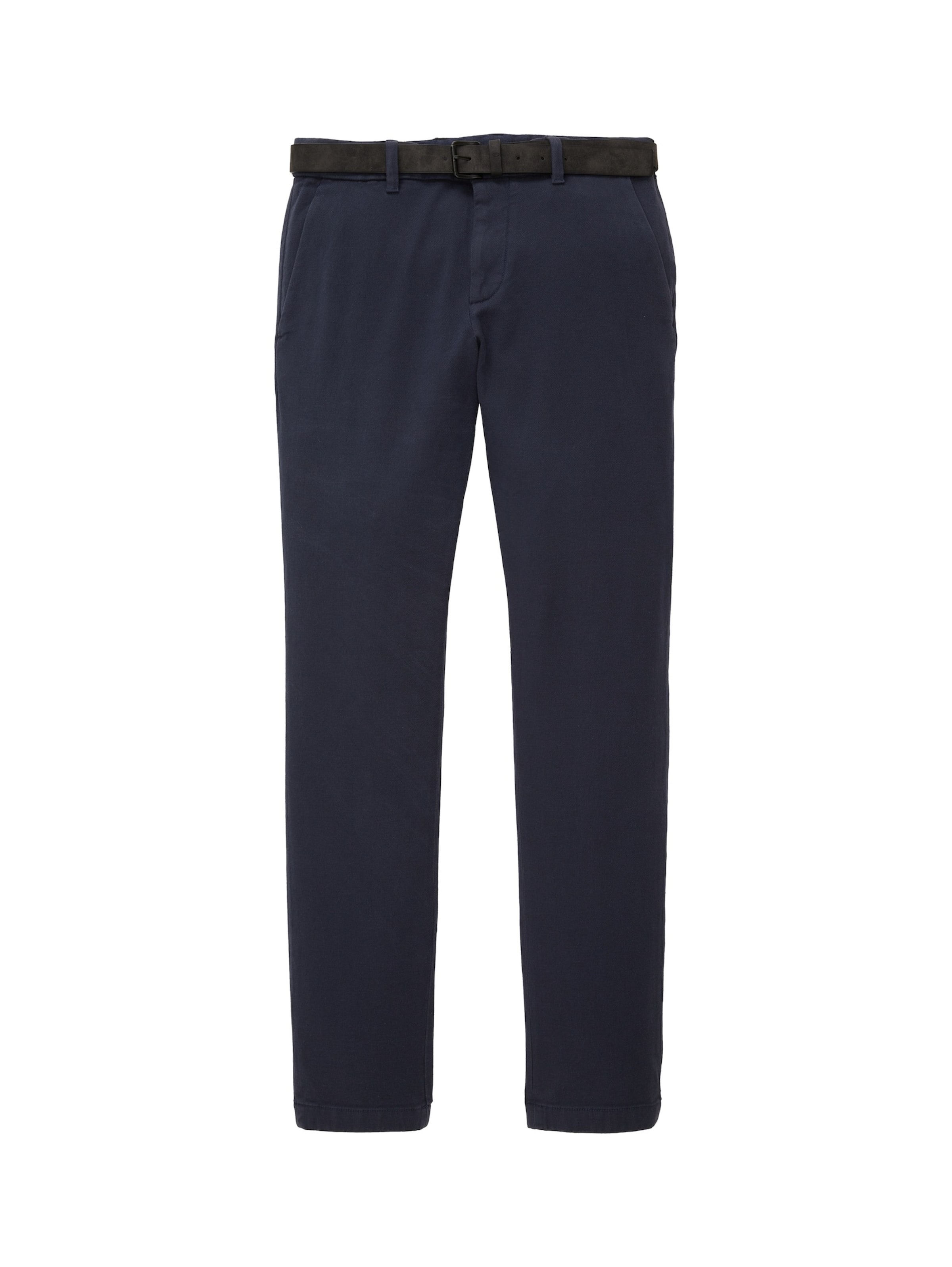 Coupe slim Pantalon chino 'Travis' TOM TAILOR en bleu : devant