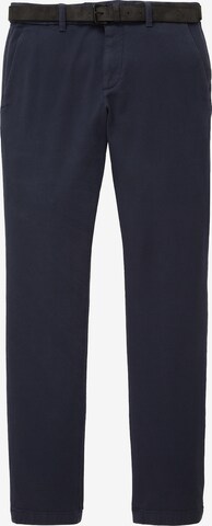 Coupe slim Pantalon chino 'Travis' TOM TAILOR en bleu : devant