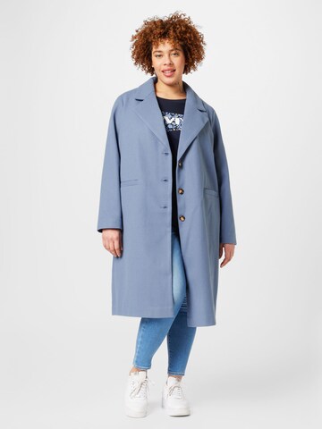 Dorothy Perkins Curve Between-seasons coat in Blue: front