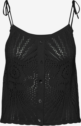 Vero Moda Petite Knitted Top 'SILJA' in Black: front