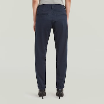 G-STAR Tapered Chino trousers 'Kate' in Blue