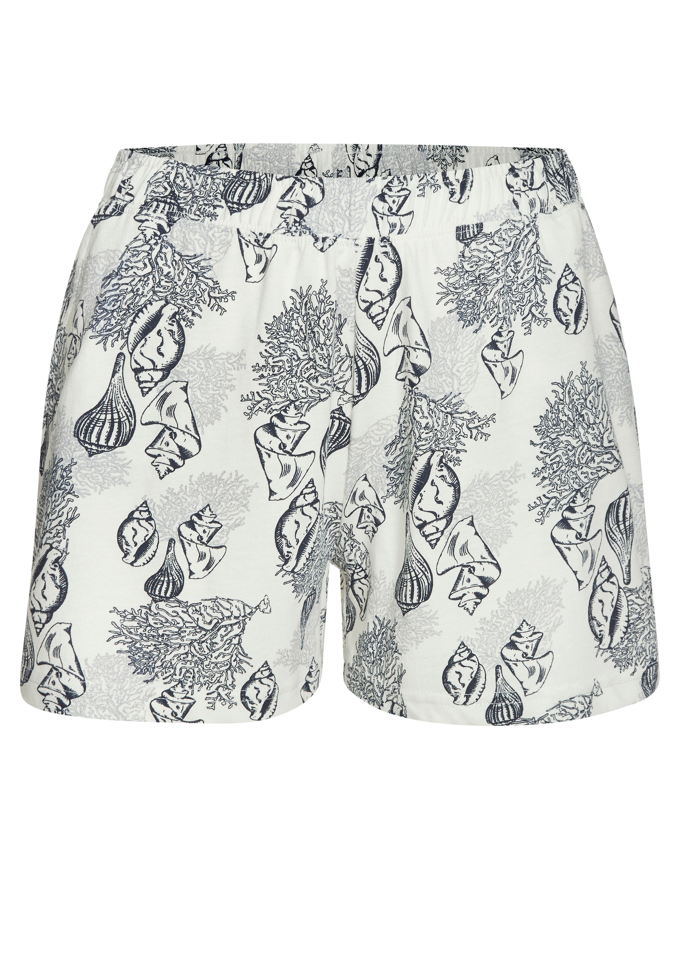 VIVANCE Short Pajama Set in Beige