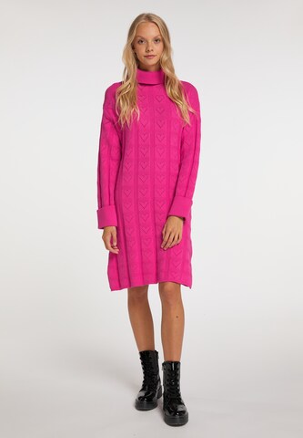 MYMO Knitted dress in Pink