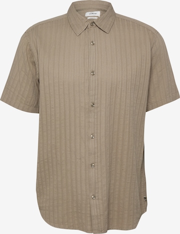 Coupe regular Chemise s.Oliver en marron : devant