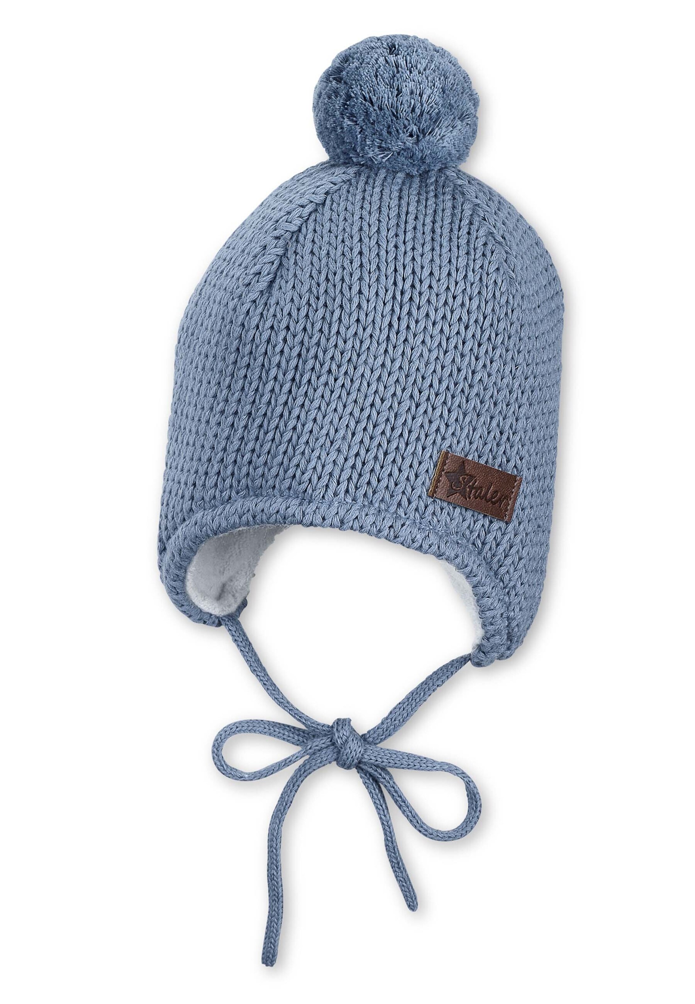 STERNTALER Beanie in Blue: front