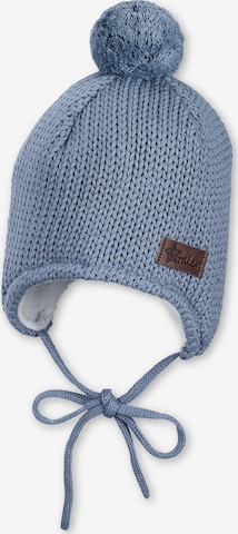 STERNTALER Beanie in Blue: front