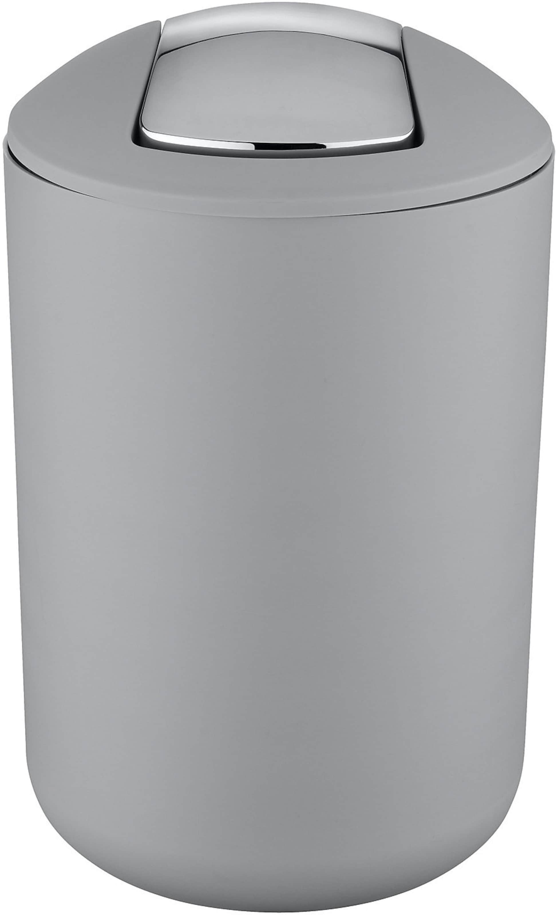 Wenko Mülleimer 'Brasil' in Grau: Vorderseite