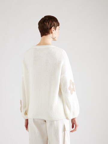 Hailys Sweater 'Fl44ower' in White