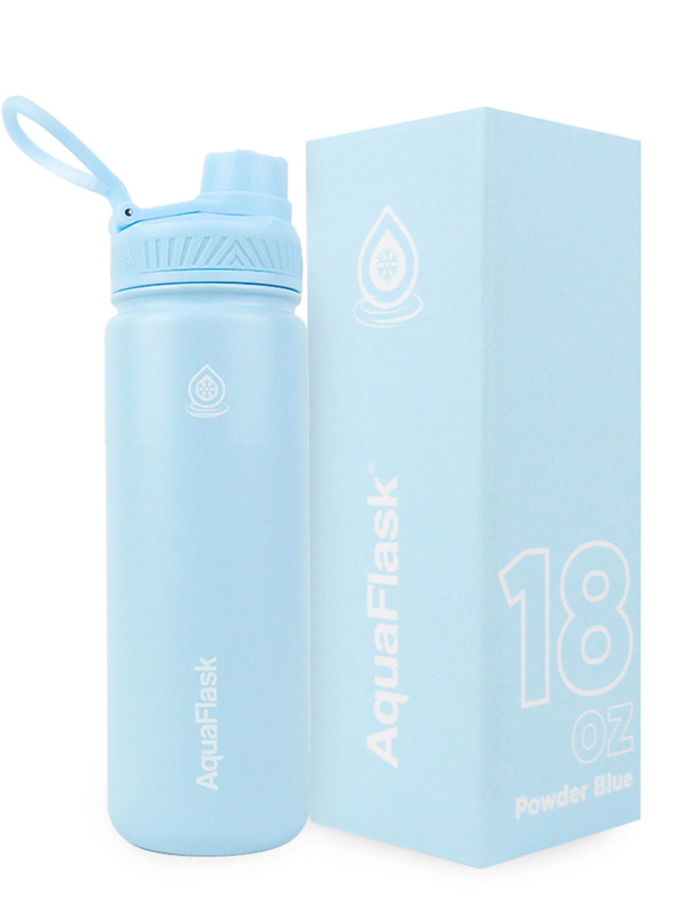 AquaFlask Láhev na vodu 'AquaFlask Termoláhev REGULAR 532 ml' – modrá
