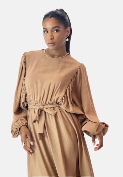 Elara Dress 'Abaya' in Camel, Item view
