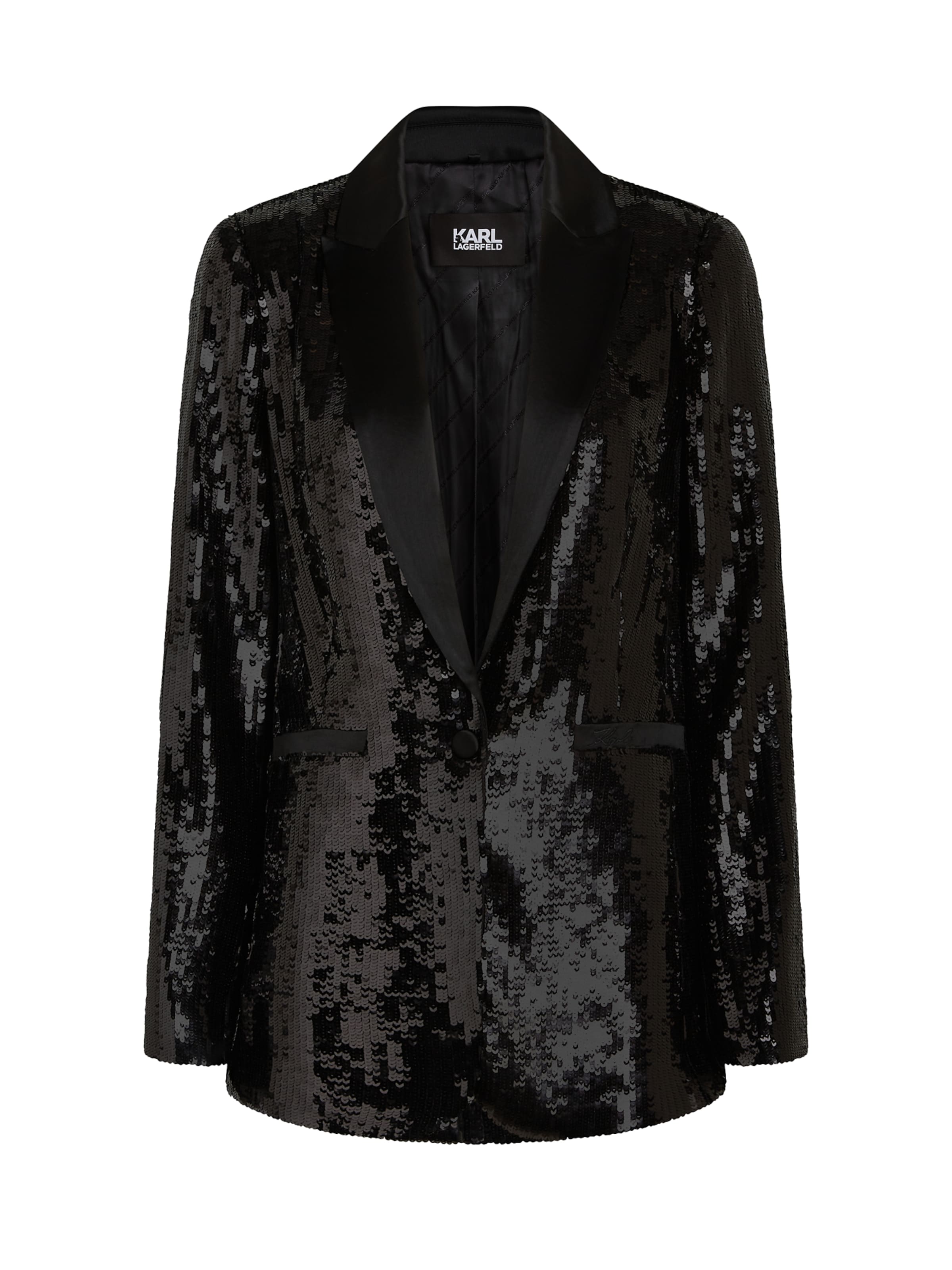 Karl Lagerfeld Блейзър в черно: отпред