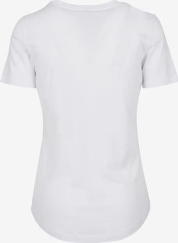 Merchcode T-Shirt 'One Line Fit' in Weiß