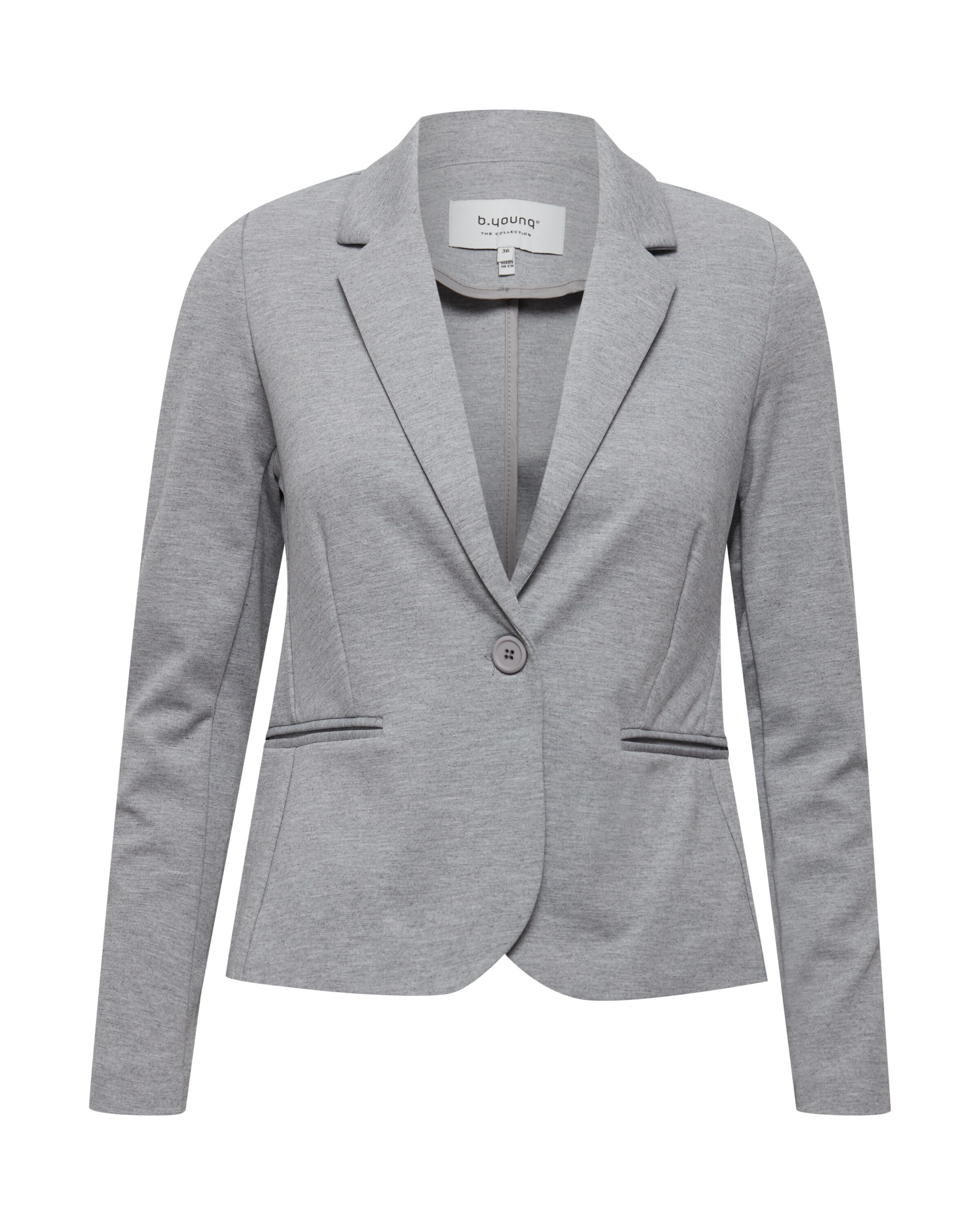 b.young Blazer 'BYRizetta' in Grau: Vorderseite