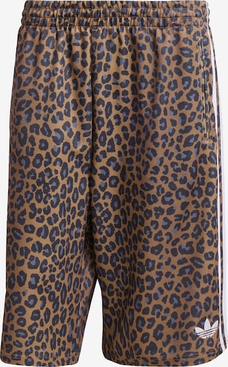 ADIDAS ORIGINALS Hlače 'Leo Oversized' u smeđa / siva / crna / bijela, Pregled proizvoda