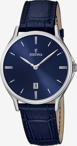 Montre à affichage analogique FESTINA en bleu : devant