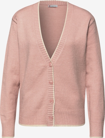 STREET ONE Strickjacke in Pink: Vorderseite
