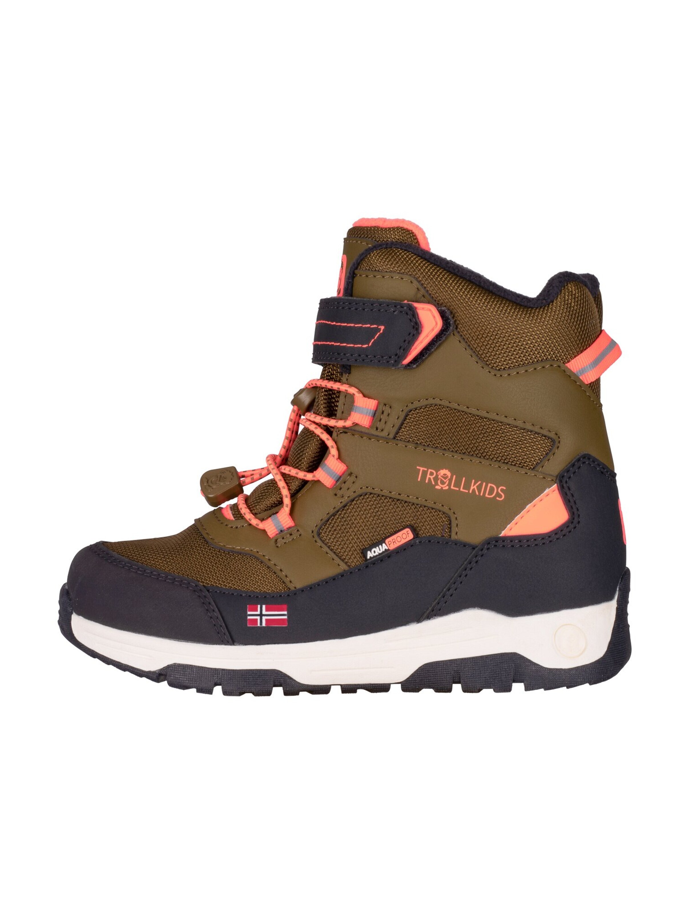 TROLLKIDS Snow Boots in Green: front