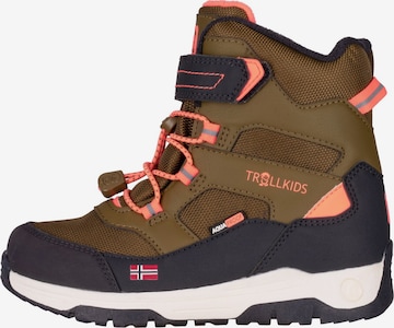 TROLLKIDS Snow Boots in Green: front