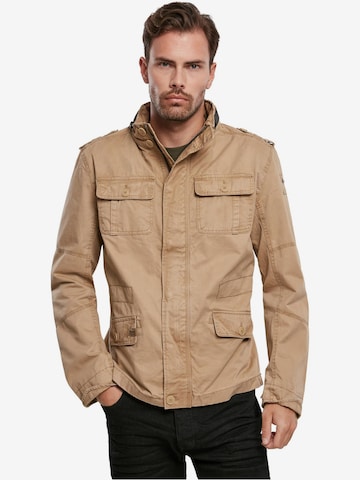 Brandit Jacke 'Britannia' in Beige: predná strana