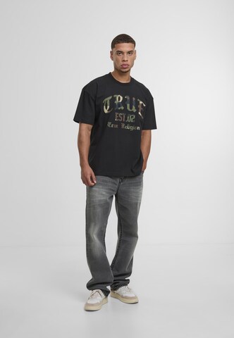 True Religion T-Shirt 'Forest Camo' in Schwarz