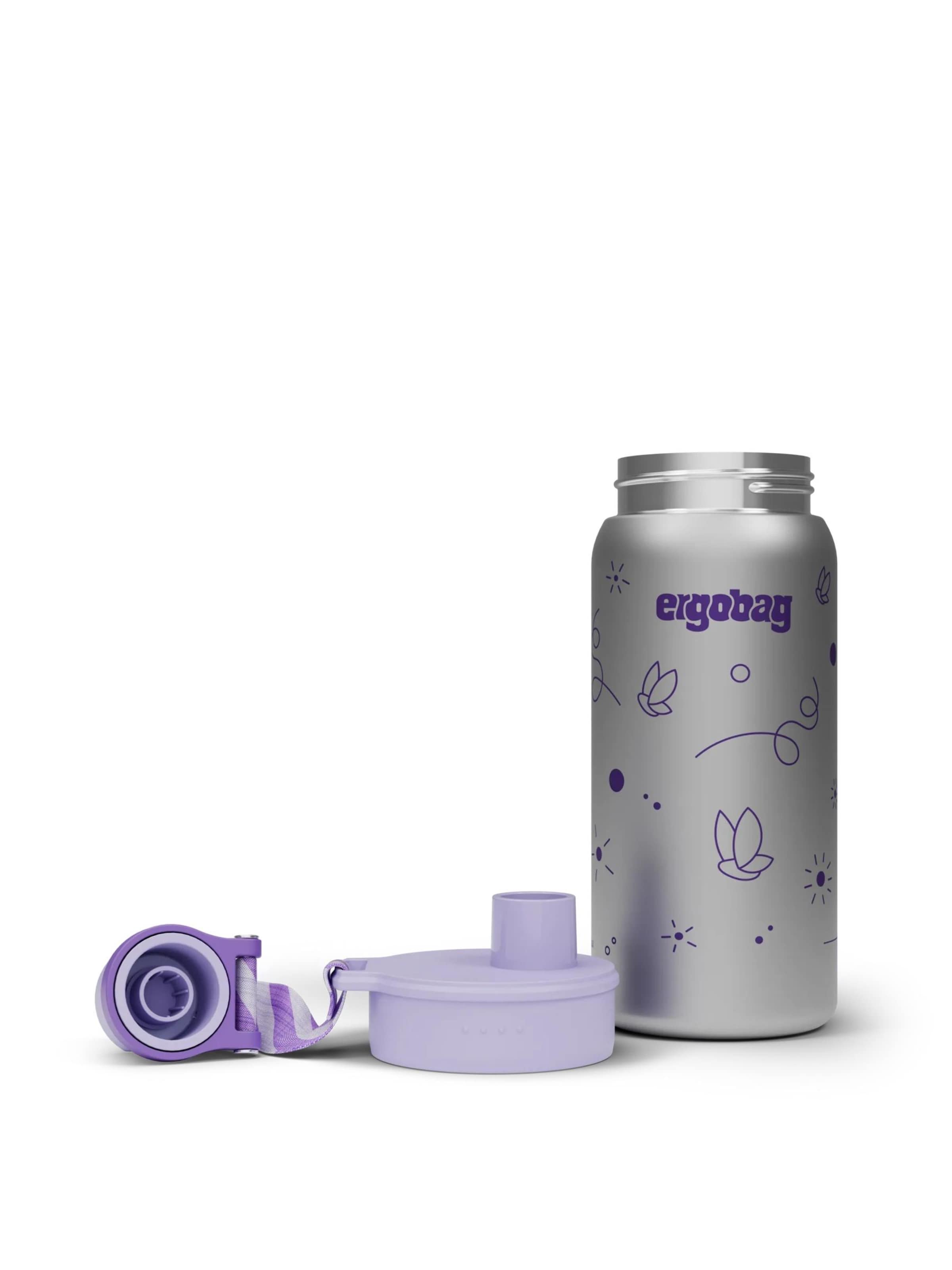ergobag Drinking Bottle 'Trinkflasche Edelstahl Trinkflasche' in Purple