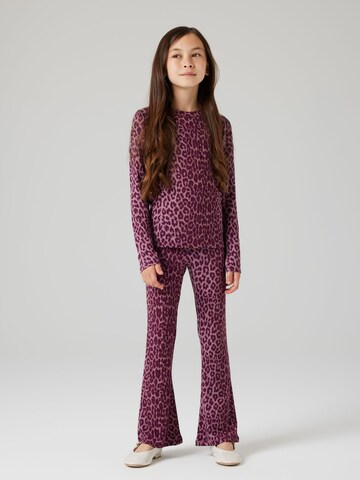 NAME IT - Bootcut Pantalón 'NKFNuni' en lila