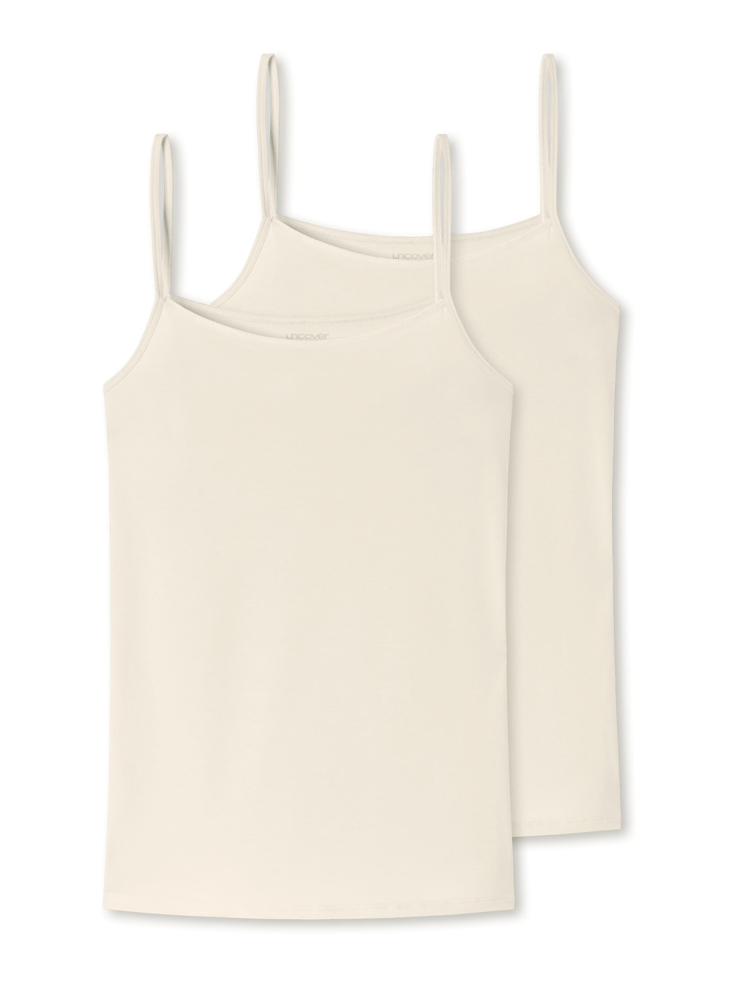 uncover by SCHIESSER Onderhemd ' Uncover ' in Wit: voorkant