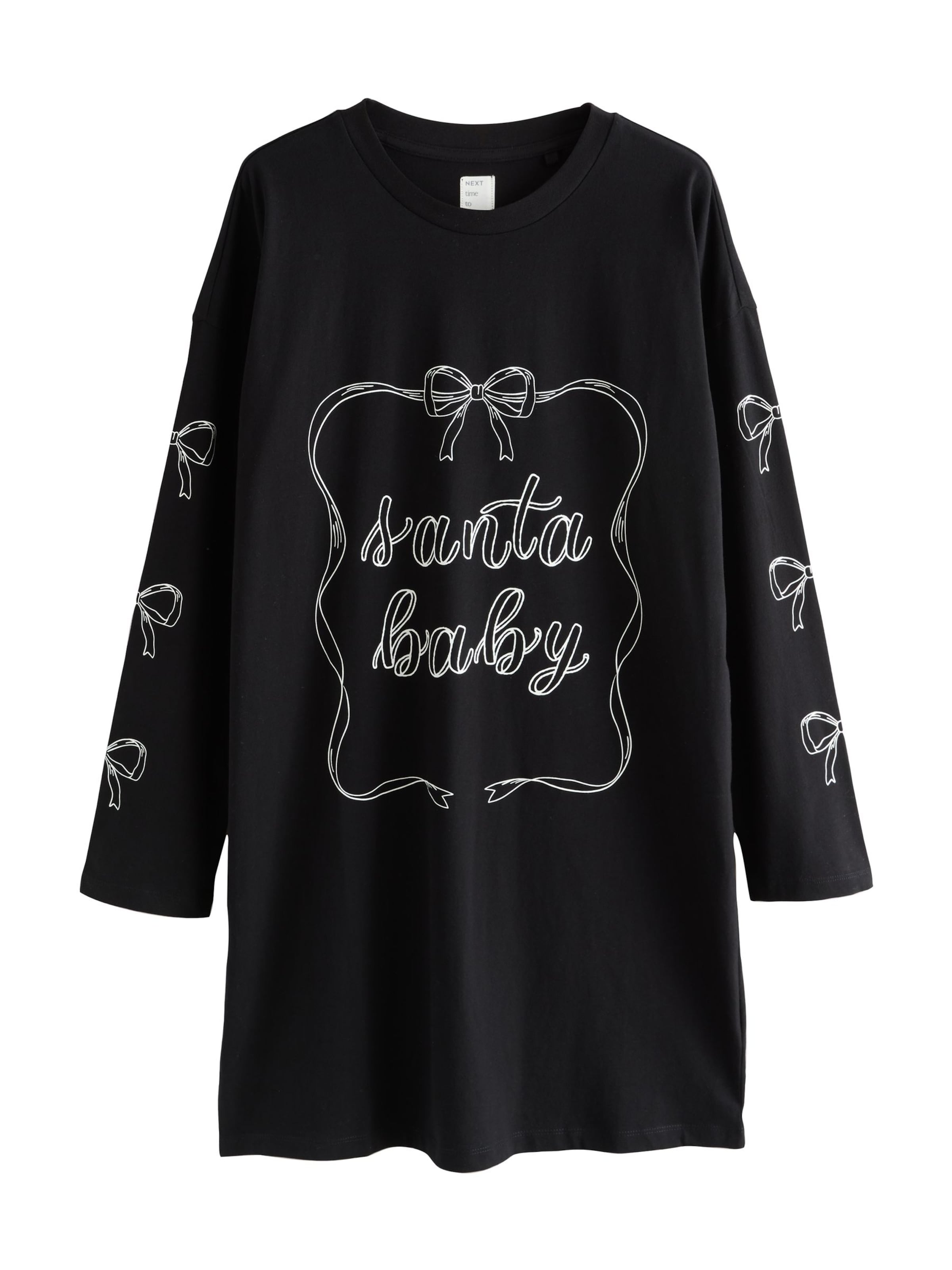 Next Nočná košieľka - Čierna: predná strana