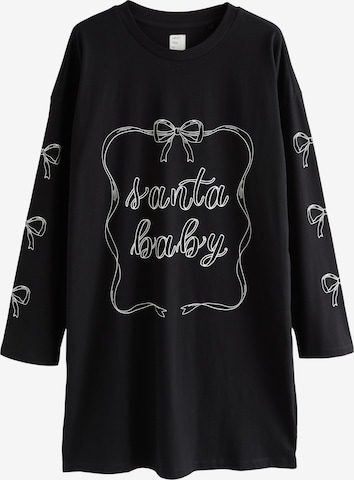 Next Ночная рубашка в Черный: спереди