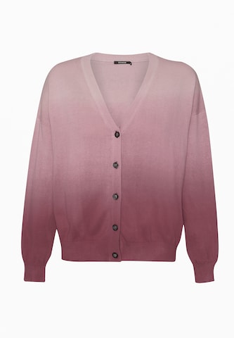 GREENBOMB Knit cardigan in Purple: front